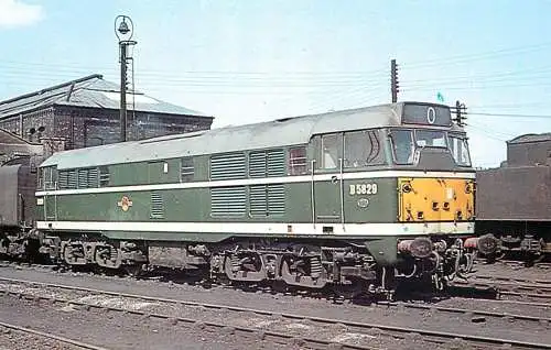 Railway train locomotive Class 31 Diesel Locomotive at Doncaster Depot 1962 photo