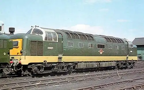 Railway train locomotive Class 55 Deltic Locomotive at Doncaster Works 1962 photo