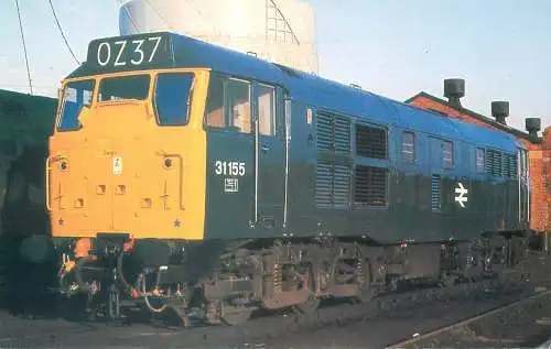 Railway train locomotive Class 31 Locomotive at Gloucester Horton Road Depot