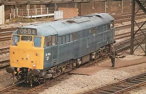 Railway train locomotive No. 31 at Southall in 1976