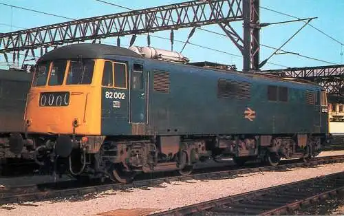 Railway train locomotive - Class 82 Electric Locomotive at Crewe Holding Sidings