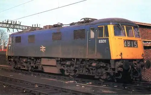 Railway train locomotive - Class 83 Electric Locomotive at Allerton depot Liverpool