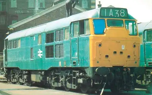 Railway train locomotive - Class 31 locomotive in blue livery at Ranelagh Bridge Yard Paddingon