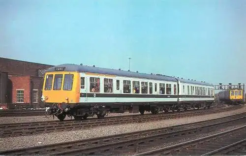 Railway train locomotive York to Harrogate refurbished Multiple Unit