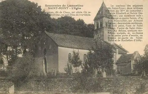 France Souvenir de Lamartine Saint Pont L'Eglise