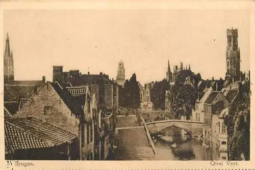 Belgium Brugge Quai Vert