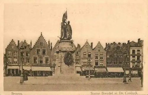 Belgium Brugge Statue de Breydel & De Coninck
