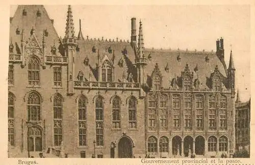Belgium Brugge Gouvernement provincial et la poste
