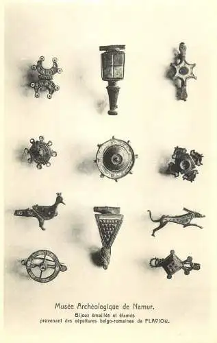 Belgium Musee Archeologique de Namur Bijoux emailles et etames de belgo-romans de Flavion