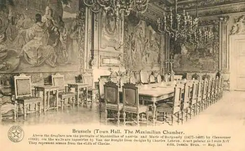 Belgium Bruxelles Town Hall Maximilian Chamber