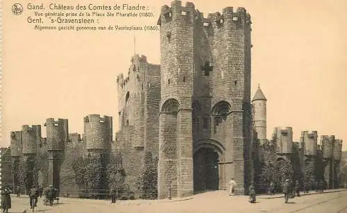 Belgium Gent Chateau des Comtes de Flandre vu de la Place Ste Pharailde photo