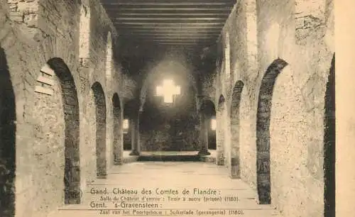 Belgium Gent Chateau des Comtes de Flandre Salle du Chatelet d'entree