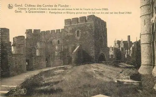 Belgium Gent Chateau des Comtes de Flandre Chatelet d'entree
