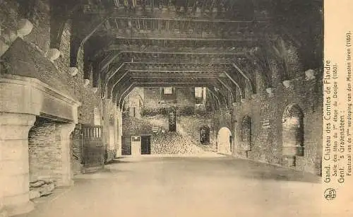 Belgium Gent Chateau des Comtes de Flandre Salle des Fetes du premier etage du Donjon