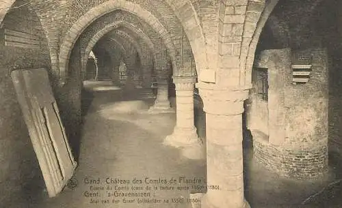 Belgium Gent Chateau des Comtes de Flandre Ecurie du Comte (cave de la torture)