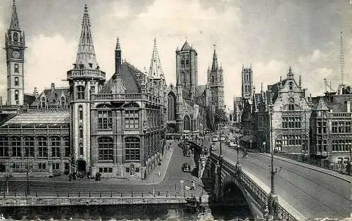 Belgium Gent panorama sur le Tours
