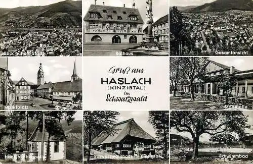 Germany Gruss aus Haslach Kinzigtal im Schwarzwald multi view