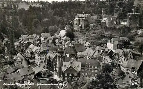 Germany Monschau/Montjoie Gesamtansicht mit Burg