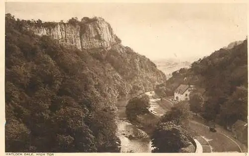 United Kingdom England Derbyshire Matlock Dale high tor