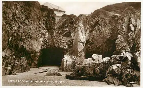 United Kingdom England Jersey Needle Rock and Plemont caves