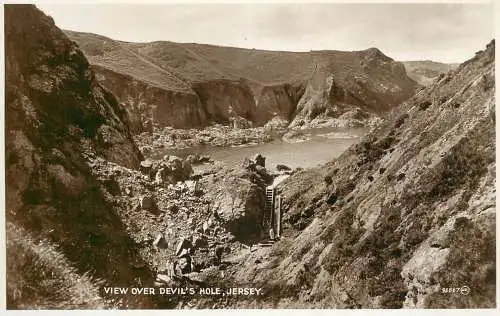 United Kingdom England Jersey over Devil's hole