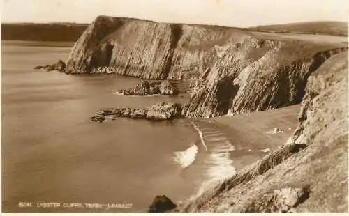 United Kingdom England Tenby Lydstep cliffs
