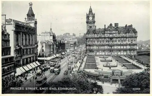 United Kingdom Scotland Edinburgh princess street tram