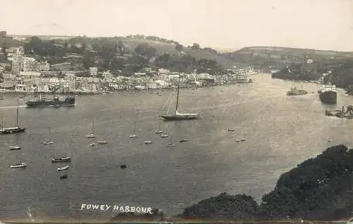 United Kingdom England Fowey harbour sailboat