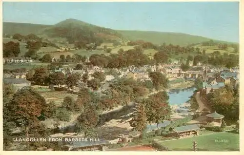 United Kingdom Wales Llangollen from Barbers Hill