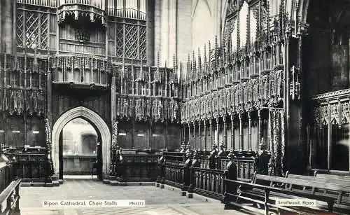 United Kingdom England Ripon cathedral Choir Stalls