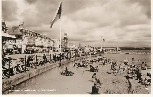 United Kingdom England Weymouth Esplanade and beach