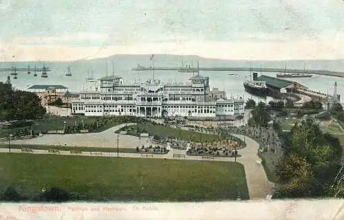 Ireland Dublin Kingstown pavilion and harbour
