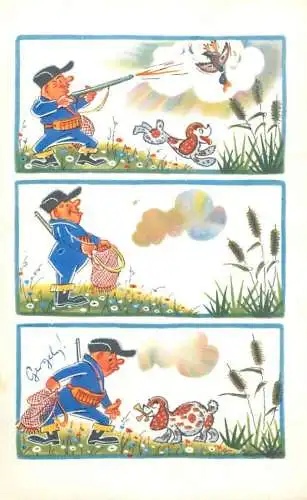 Animal hunting humour multi view