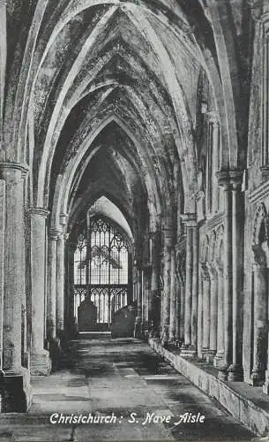 United Kingdom England Christchurch nave asile