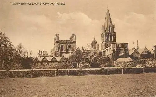 United Kingdom England Christ church from Meadows Oxford