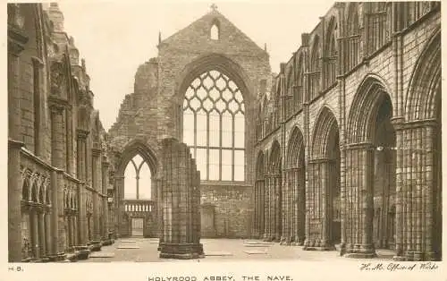 United Kingdom England Holyrood abbey nave