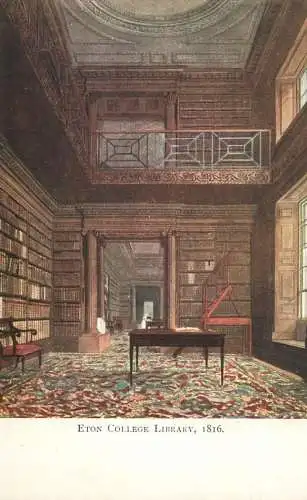 United Kingdom England Eton library 1816