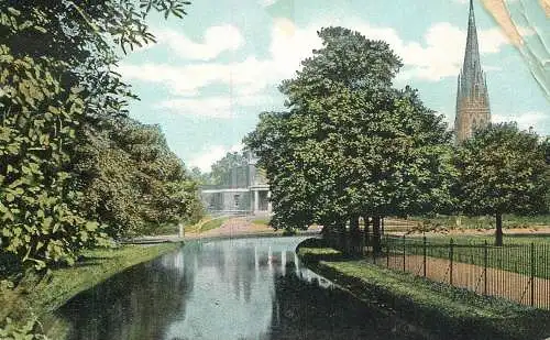 United Kingdom England church and river