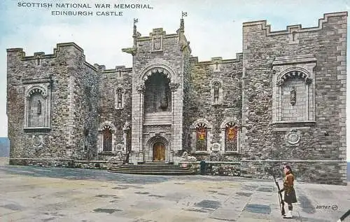 United Kingdom Scotland Edinburgh castle war memorial