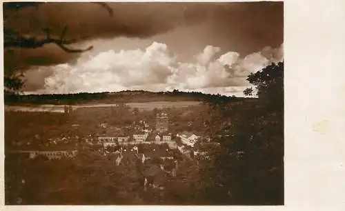 Romania Zalau panorama photo postcard