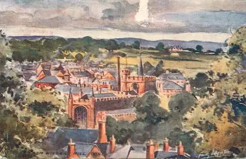 United Kingdom England castle and landscape