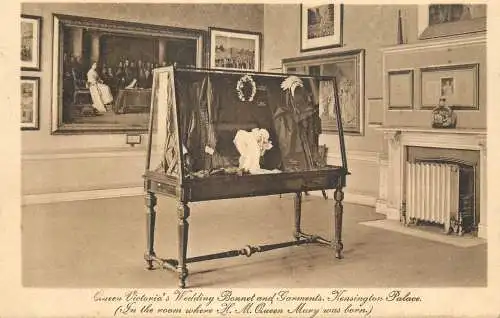 United Kingdom England Kensington Palace Queen Victoria wedding bonnet
