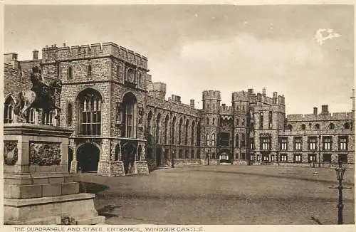 United Kingdom England Windsor Castle the quadrangle