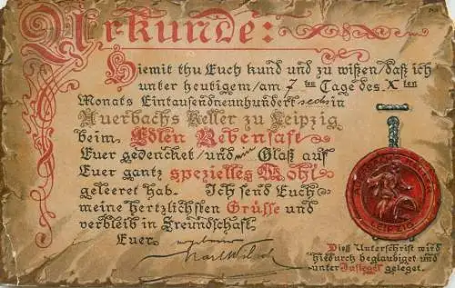 Germany Urkunde old correspondence calligraphy writing
