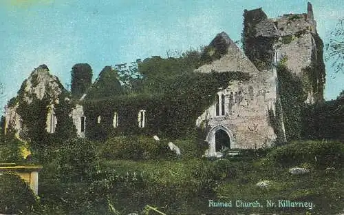 United Kingdom ruined church Nr. Killarney