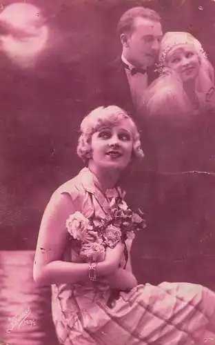 Elegant beautiful lady dreaming to wedding day