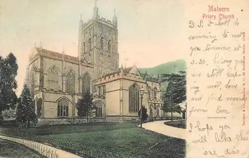 United Kingdom England Malvern priory church