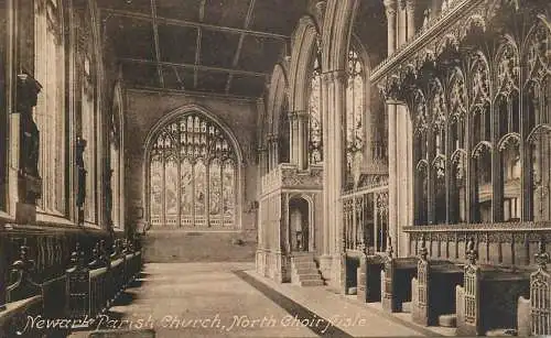 United Kingdom England Newark parish church North Choir aisle