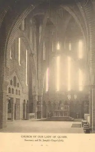 United Kingdom England church of Our Lady of Quarr sanctuary and St. Joseph's chapel
