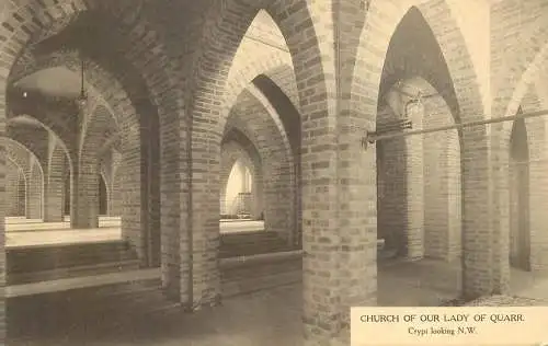 United Kingdom England church of Our Lady of Quarr crypt